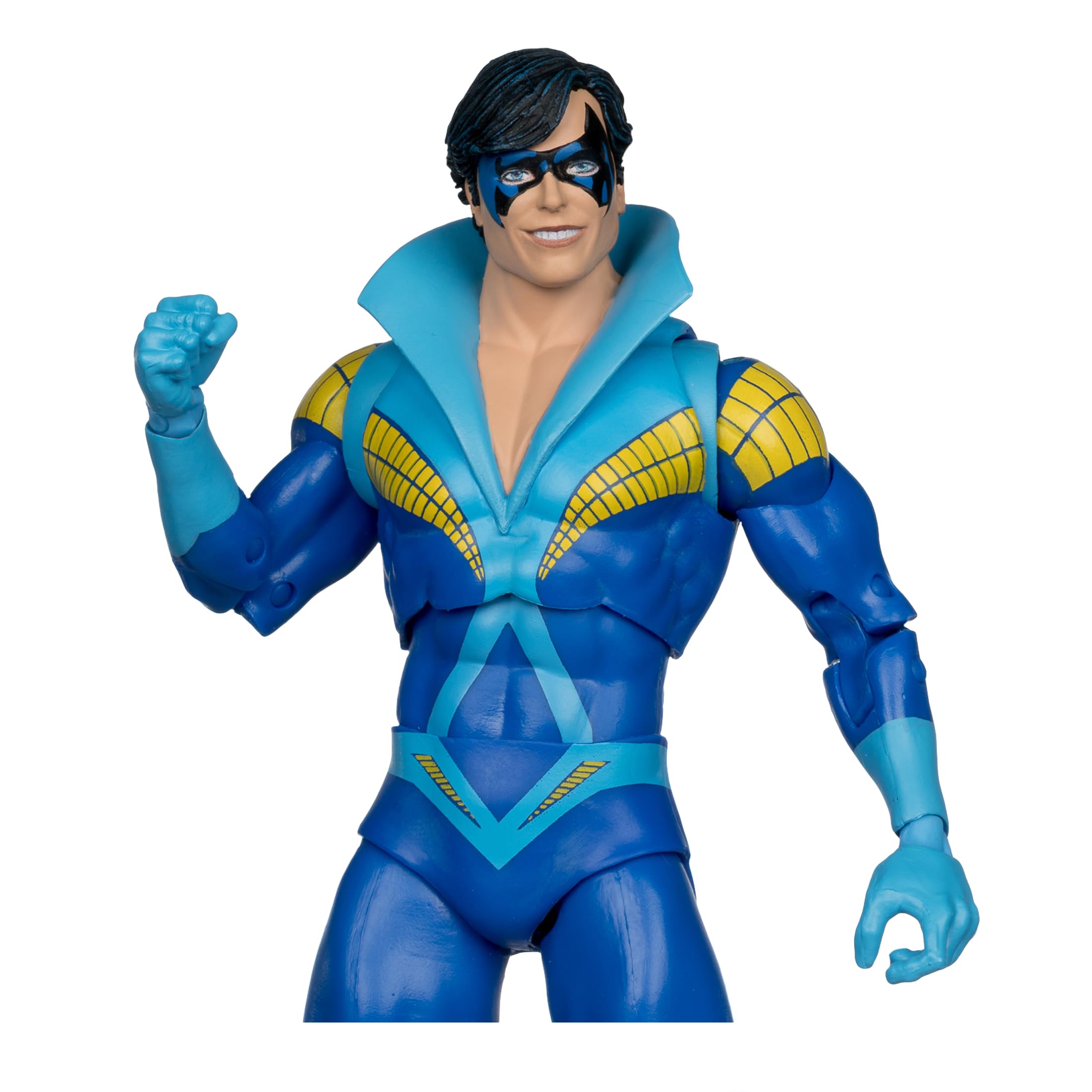 Display base included to stabilize poses and shelving