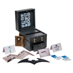 McFarlane Toys DC Direct Riddler Puzzle Box cover shows exclusive Gold Label packaging for collectors.