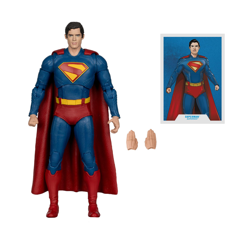 McFarlane Toys Superman with 22-point articulation for posing versatility.