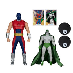 McFarlane Toys Atom Smasher Spectre figure with fabric cape for dramatic display