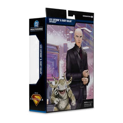 Baby Kaiju adds dramatic scale beside Lex Luthor for storytelling.
