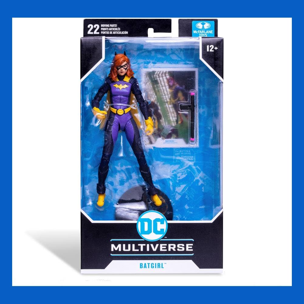 McFarlane Batgirl Gotham Knights dynamic pose showcases poseability for imaginative play