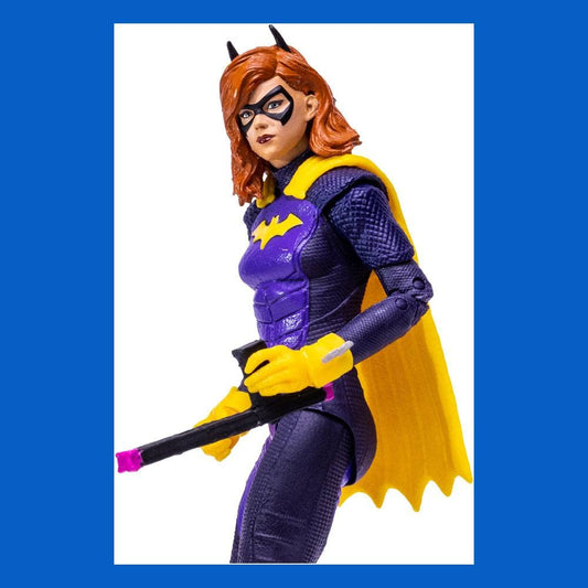 McFarlane Batgirl Gotham Knights figure in dynamic pose highlighting articulation