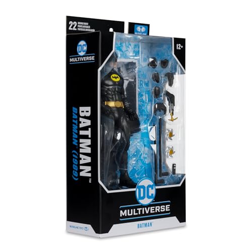 McFarlane Toys DC Multiverse Batman 1989 display base provides stable support