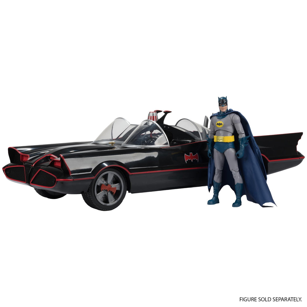 McFarlane Toys DC Multiverse Batmobile refined exterior detailing enhances realism.