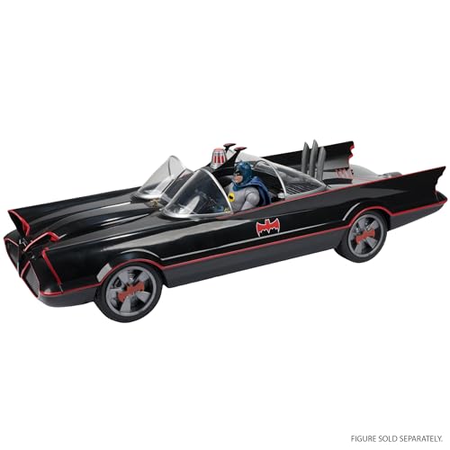 McFarlane Toys DC Multiverse Batmobile featuring laser beams for dramatic action scenes.