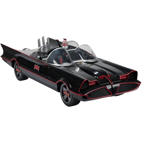 McFarlane Toys DC Multiverse Batmobile with rotating steering wheel for authentic posing.