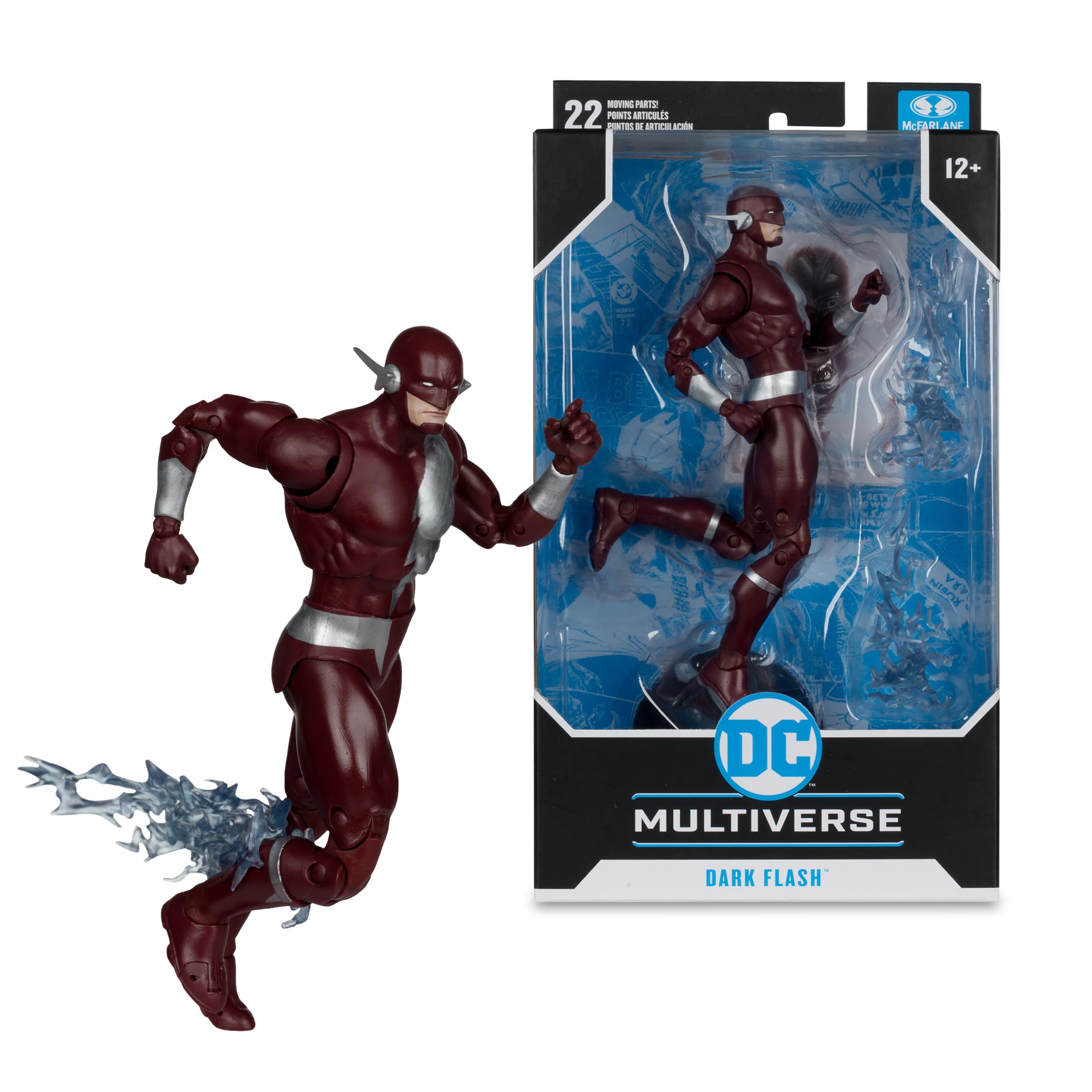 Collectible art card back with biography accompanying the McFarlane figure