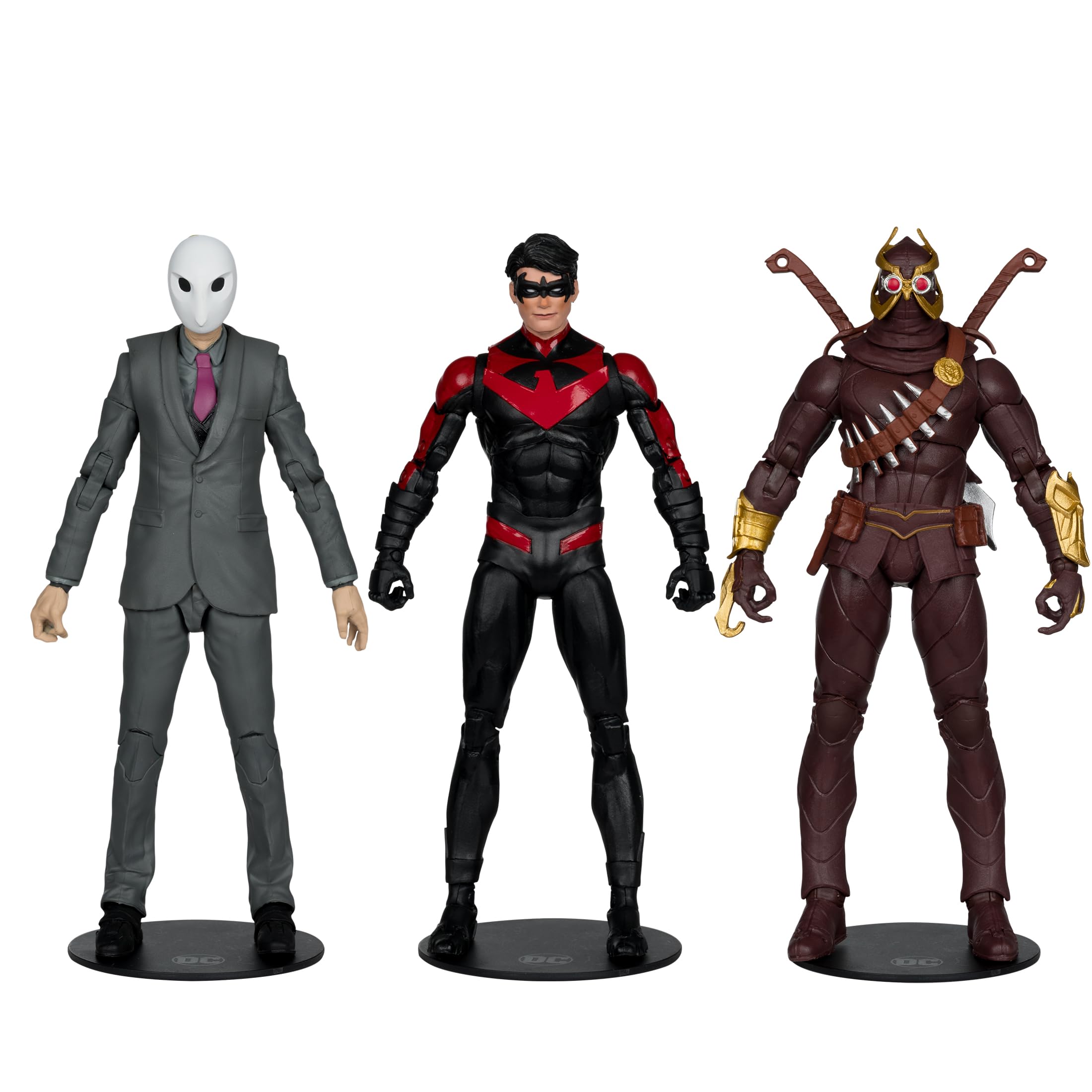 Escrima sticks accessory for action-ready Nightwing poses.