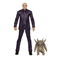 Figure base helps stabilize Lex Luthor on shelves or desks.