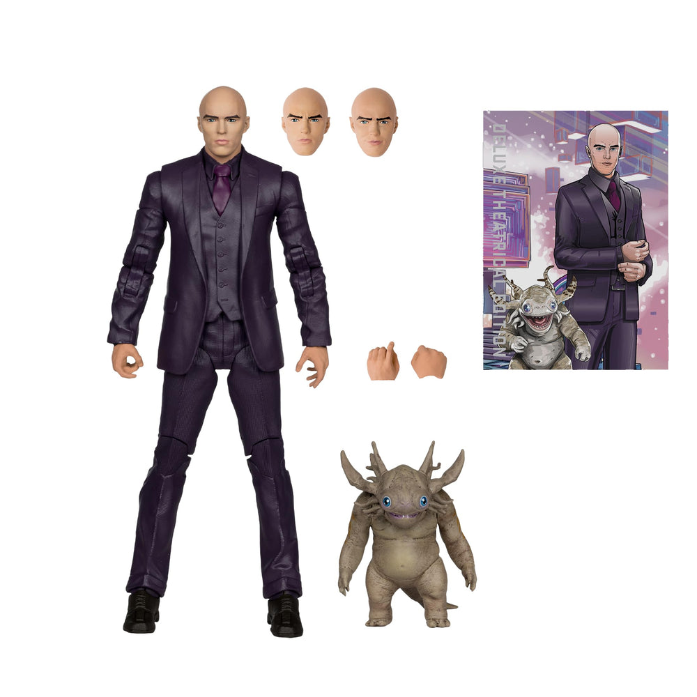 Lex Luthor alternate face plates for varied expressions.