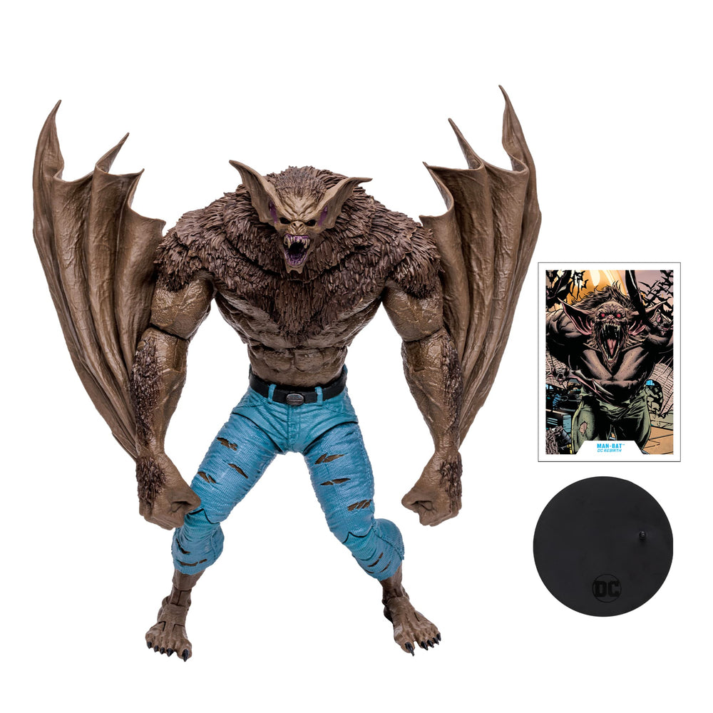 McFarlane Toys DC Multiverse Man-Bat Mega Figure posed for dynamic action