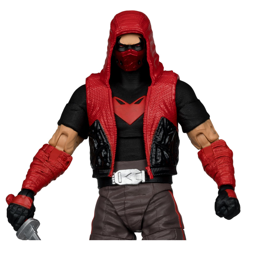 Red Hood 7-inch figure side angle for dramatic posing and display.