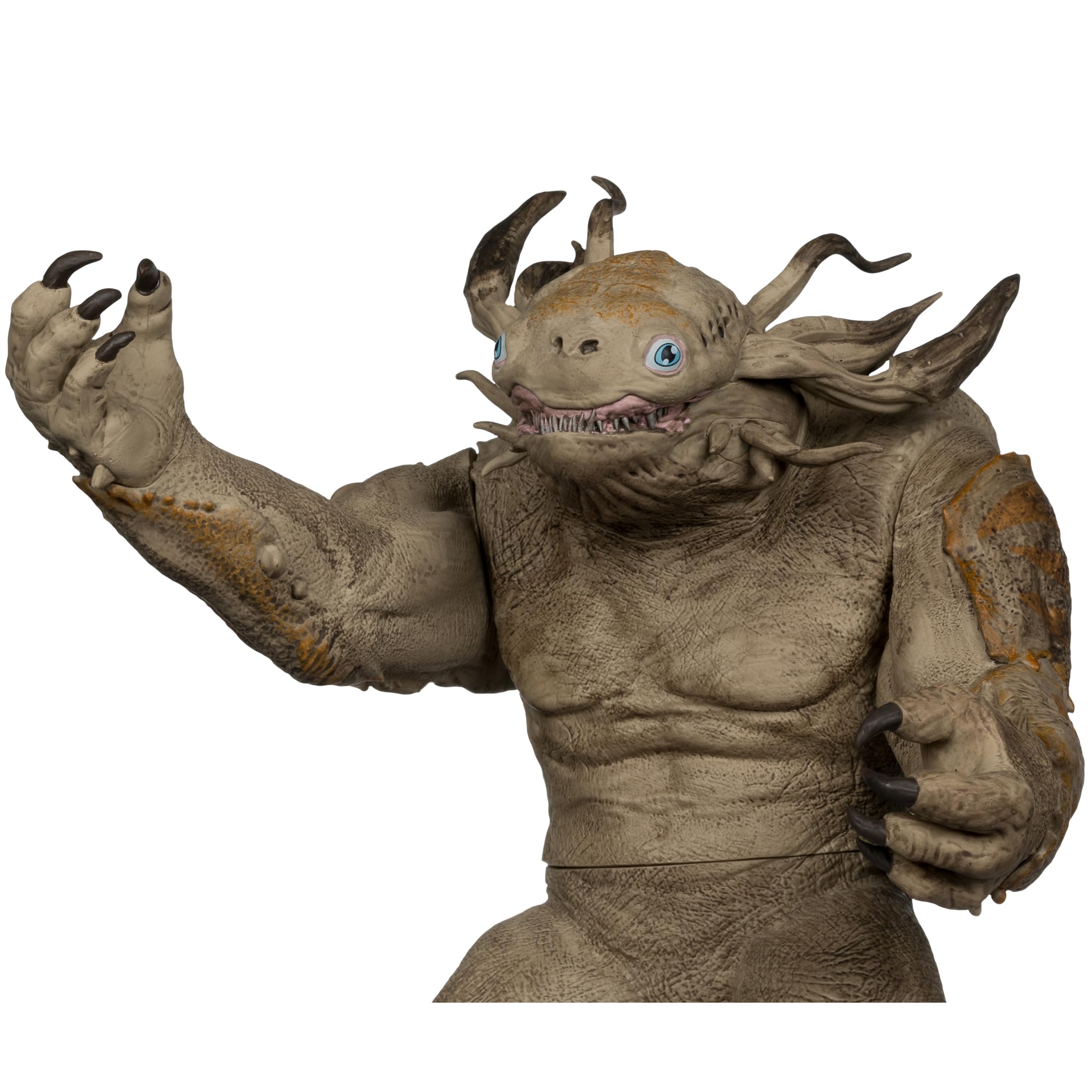Close-up sculpt detail of McFarlane Toys DC Superman Kaiju