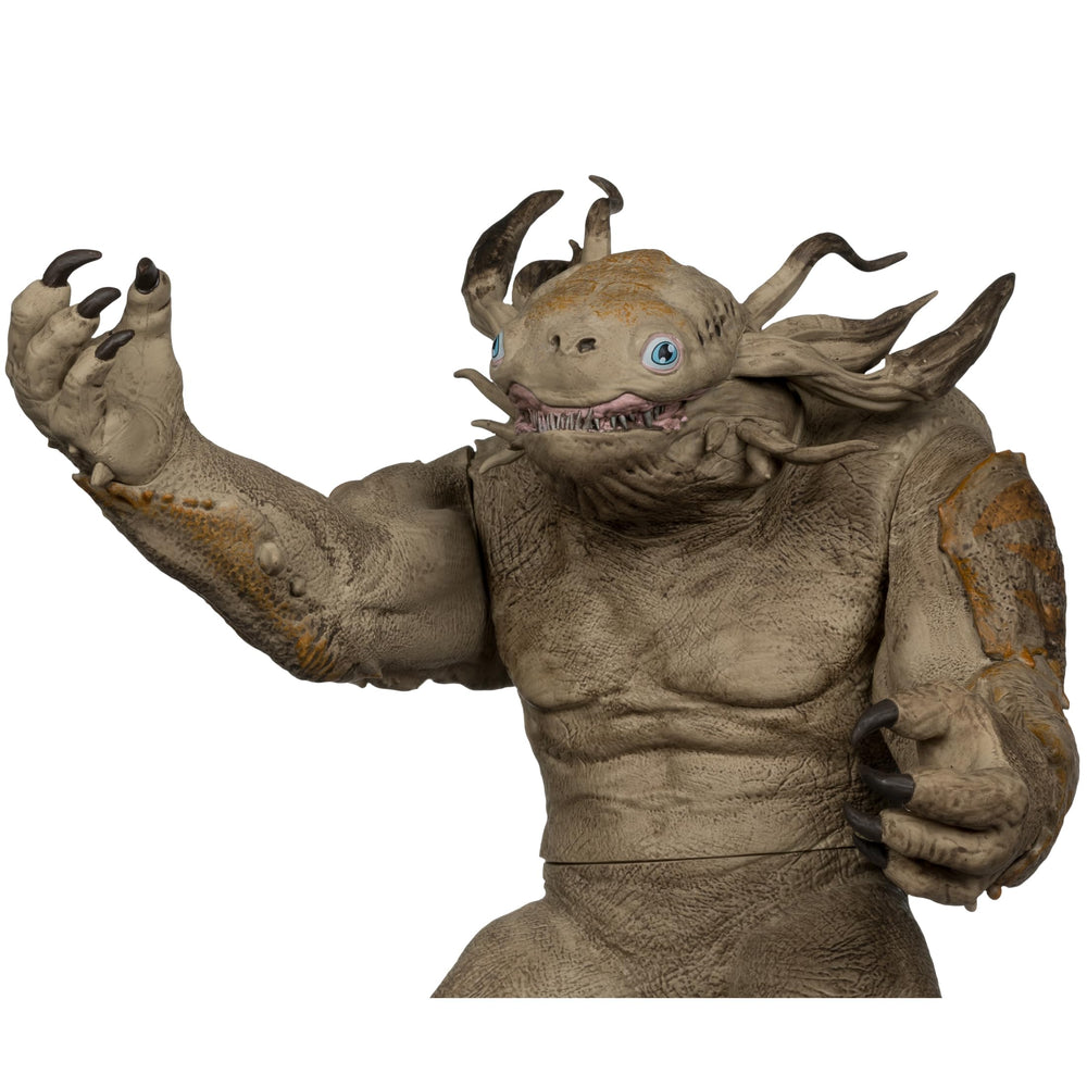 Close-up sculpt detail of McFarlane Toys DC Superman Kaiju