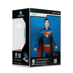 McFarlane DC Superman statue close-up, cape texture, detailed sculpt work
