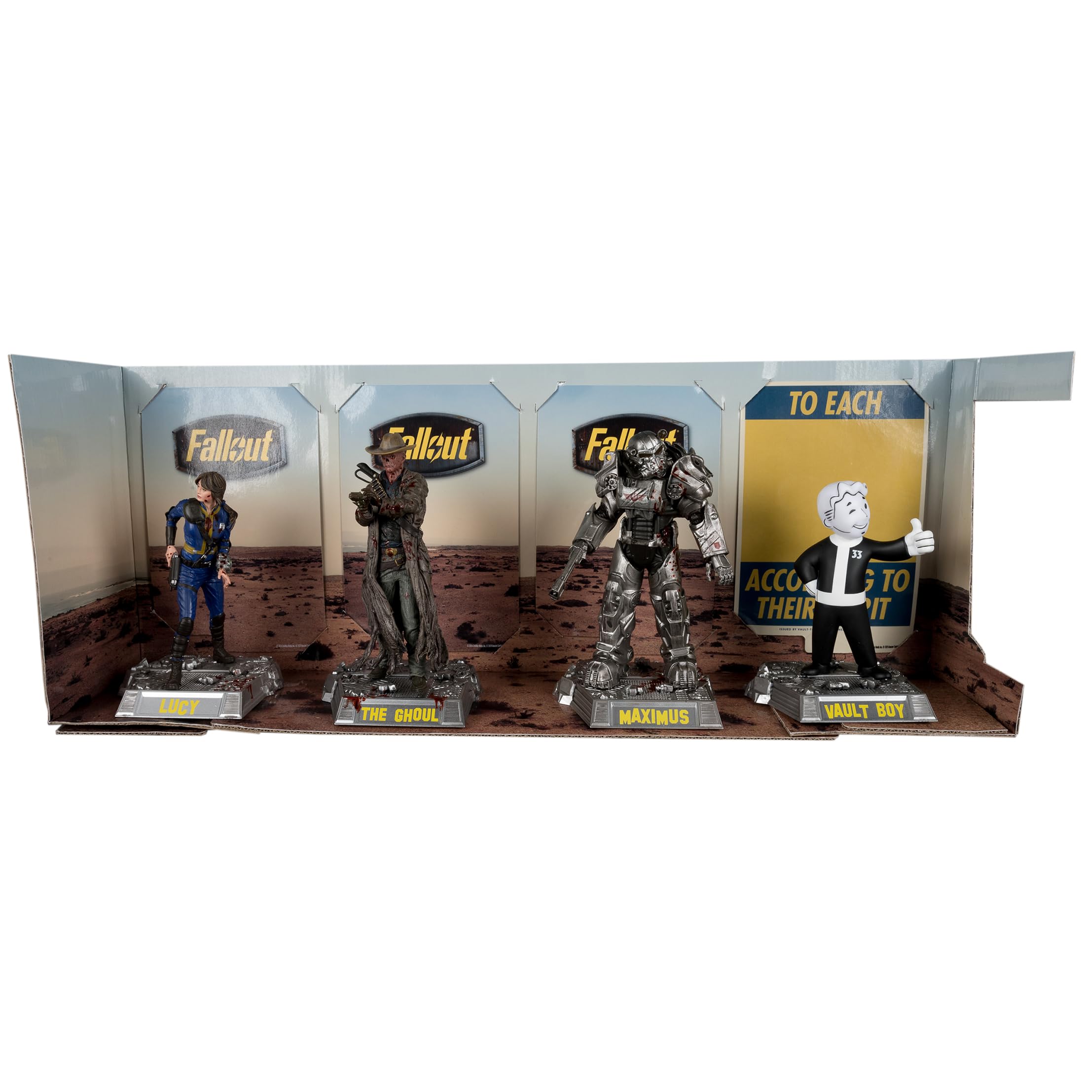 McFarlane Toys Fallout Maximus 6in figure ready for action photography.