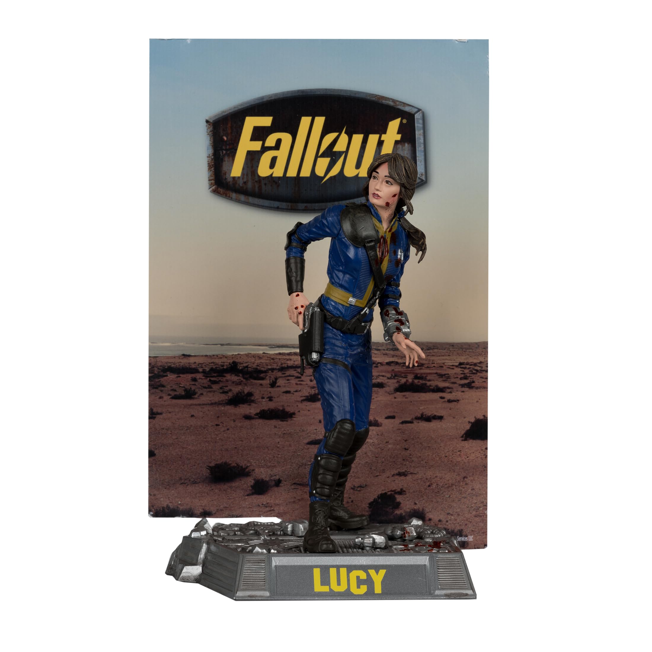 McFarlane Toys Fallout The Ghoul 6in figure with dramatic deco for display.