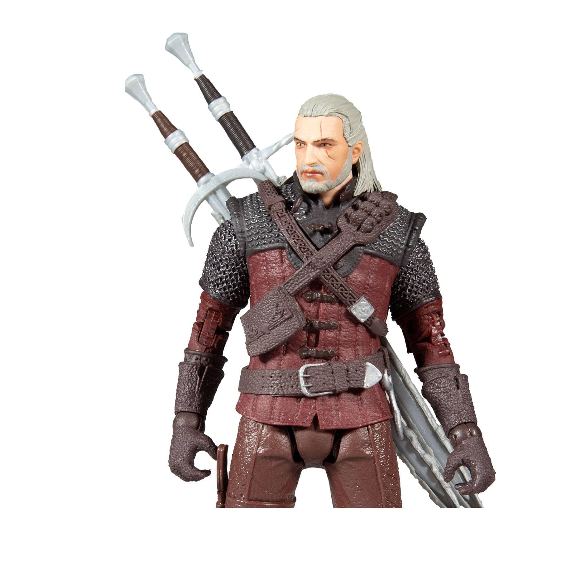 McFarlane Toys Geralt steel sword included for versatile dioramas