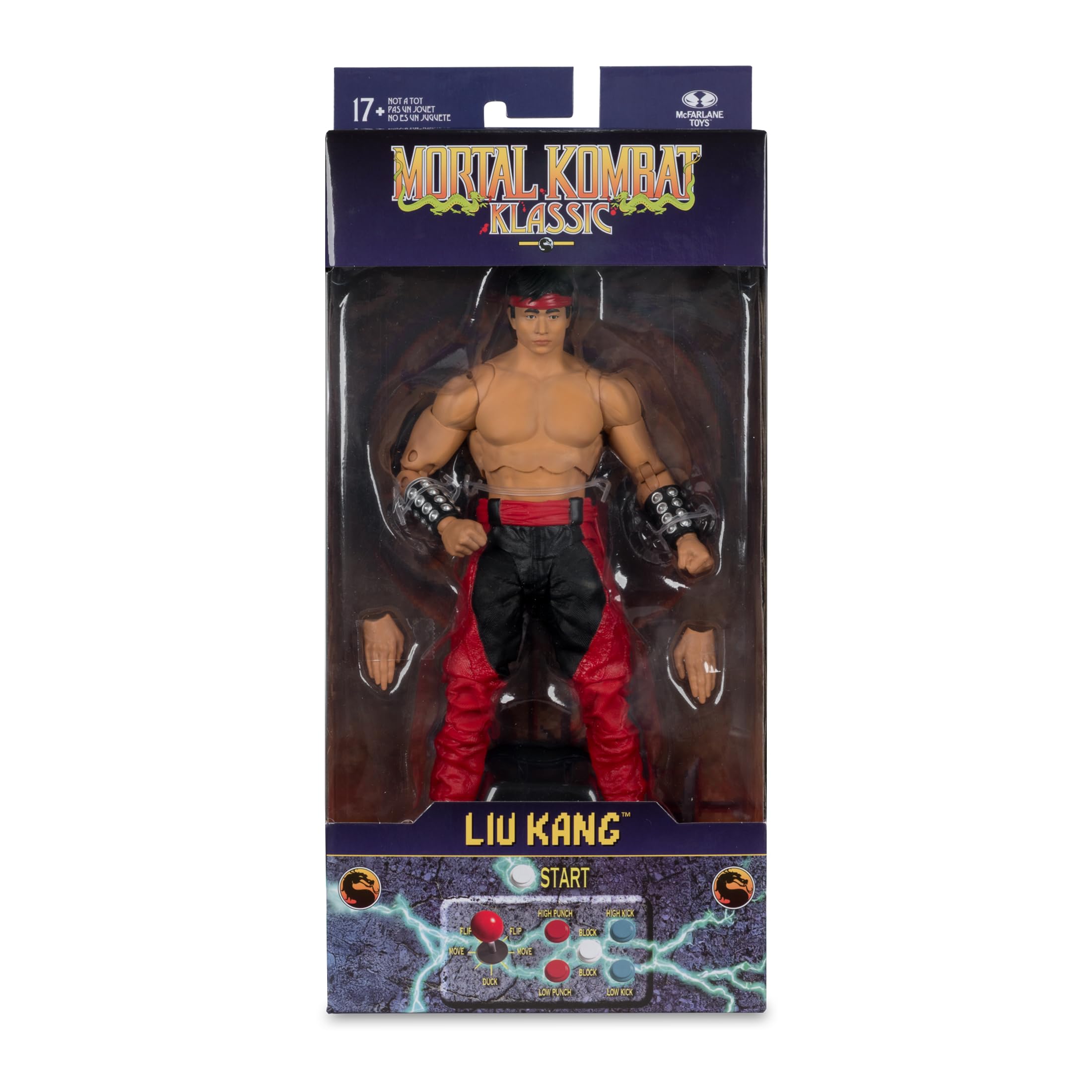 McFarlane Toys Liu Kang ruined temple backdrop adds immersive atmosphere