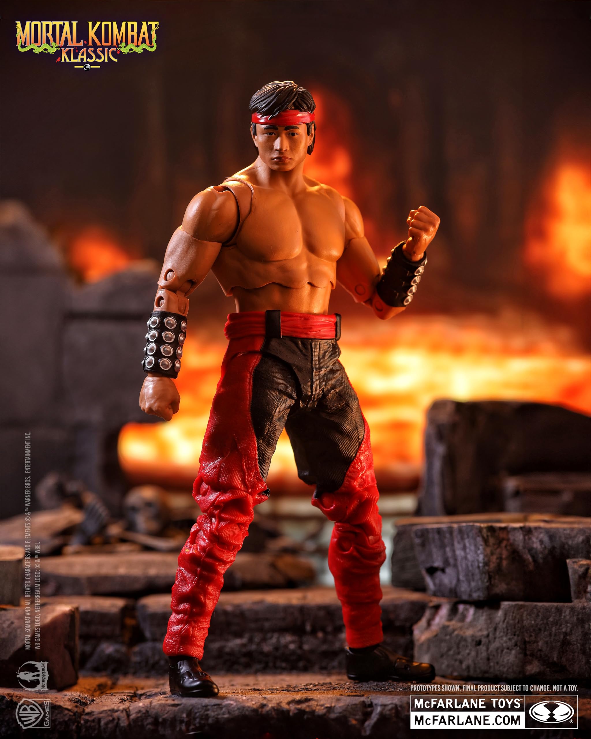 McFarlane Toys Liu Kang weapon/base accessory enhances display options