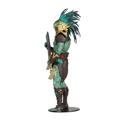 McFarlane Toys Kotal Kahn figure side view highlights premium articulation for poses.