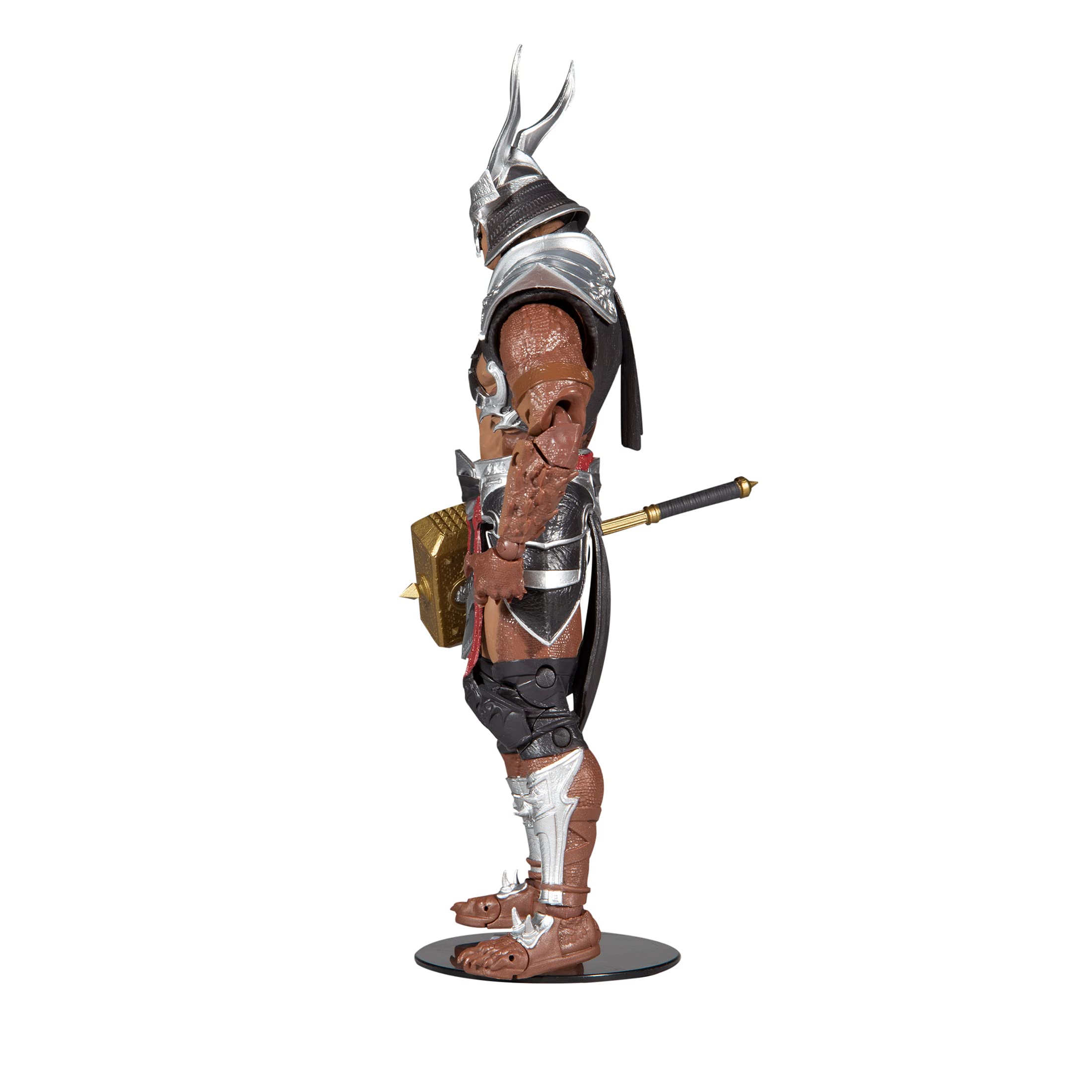 Hammer accessory for Shao Kahn figure, ready for dramatic battle setups
