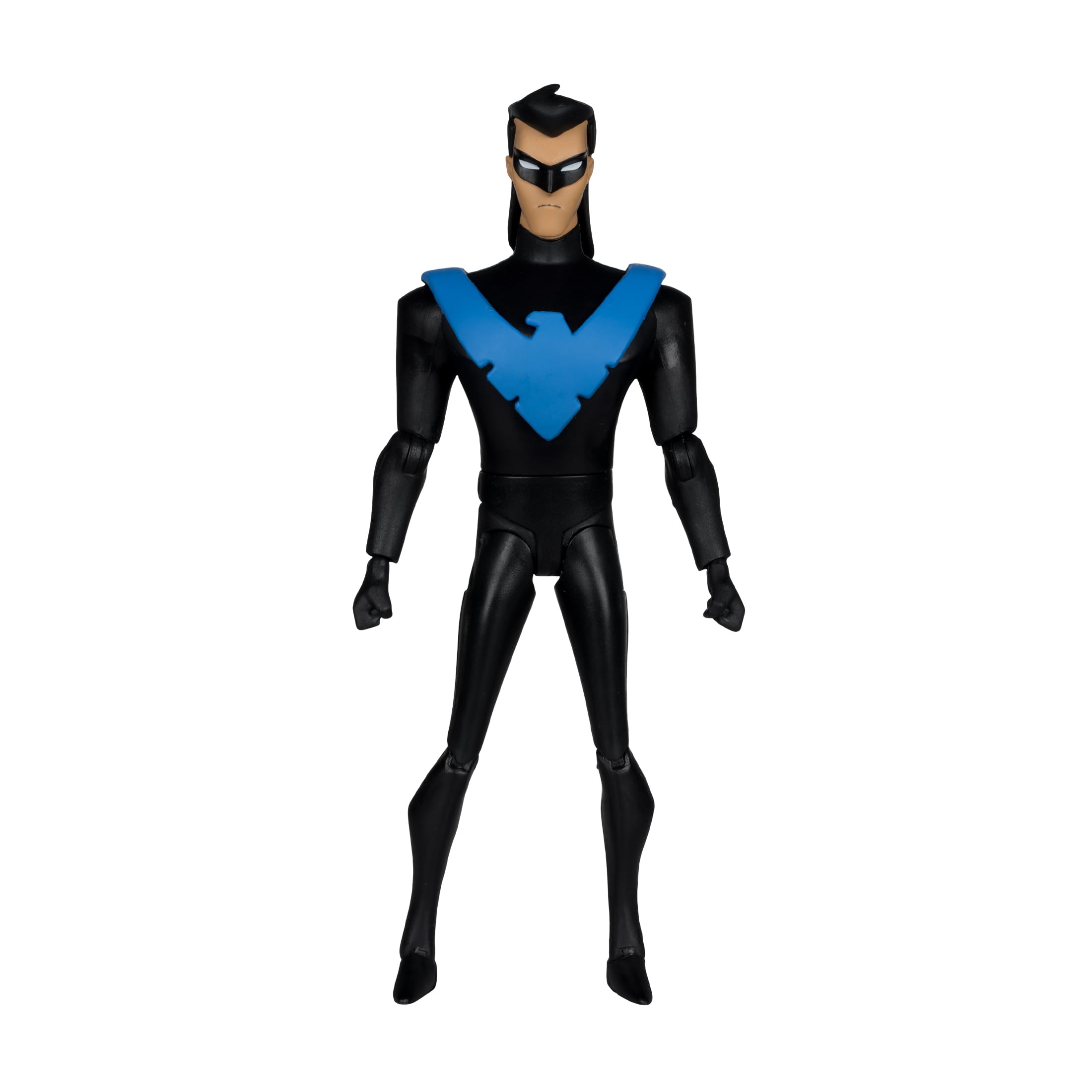 McFarlane Nightwing 6in figure base enables stable, dynamic display.