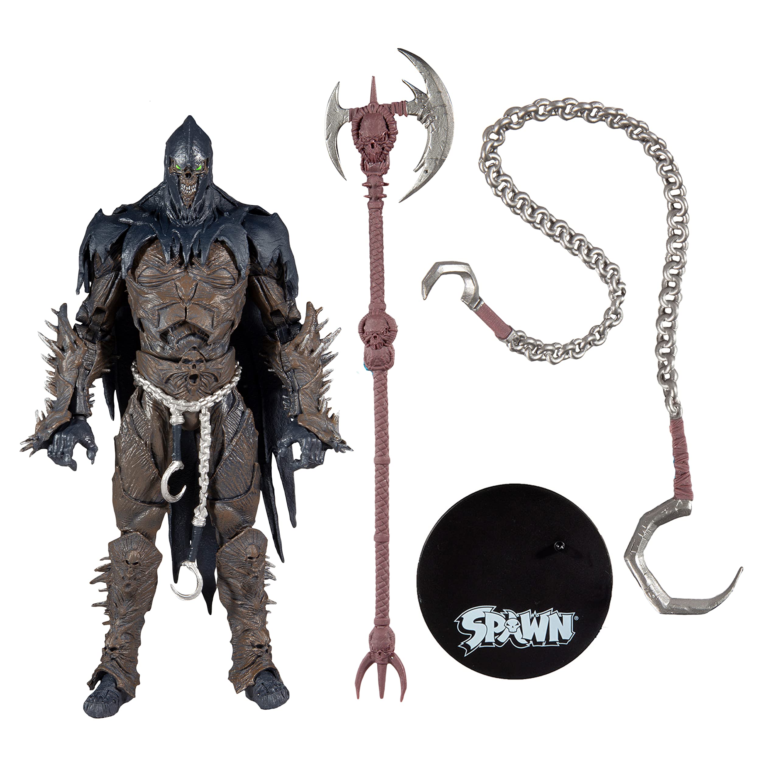 McFarlane Toys Raven Spawn 7-inch figure poseability for dynamic action scenes.