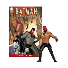 McFarlane Toys Red Hood 6in figure front portrait, ideal for dynamic display.