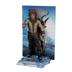 Printed backdrop enhances Red One figure display and storytelling
