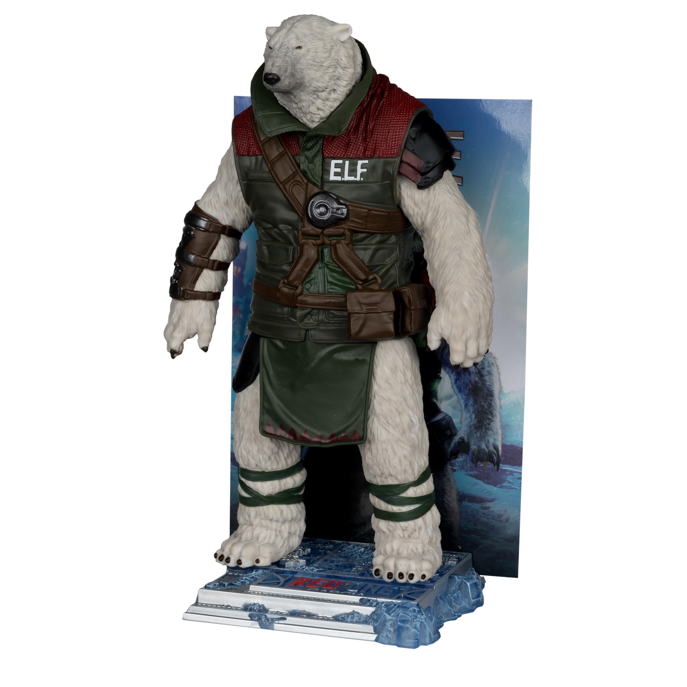 Environmental bases support realistic dioramas for Red One figures