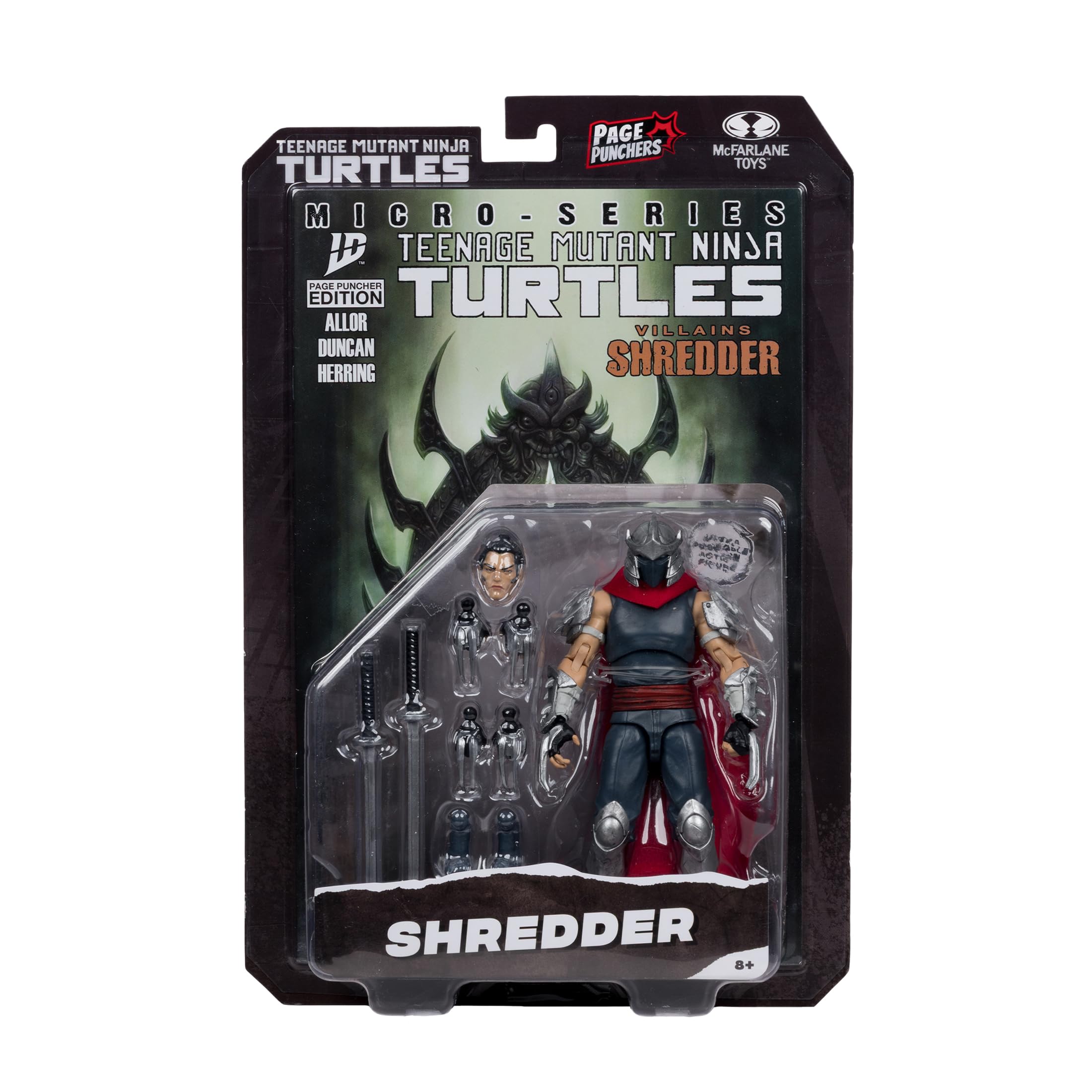 Poseable Shredder figure enabling versatile photography