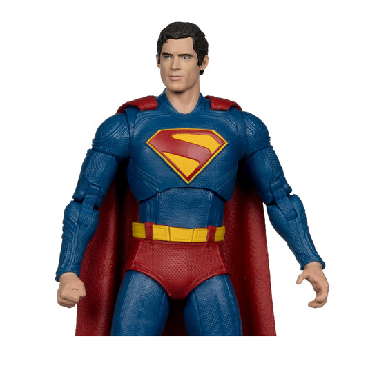 McFarlane Superman 2025 articulation close-up highlights detailed joints.