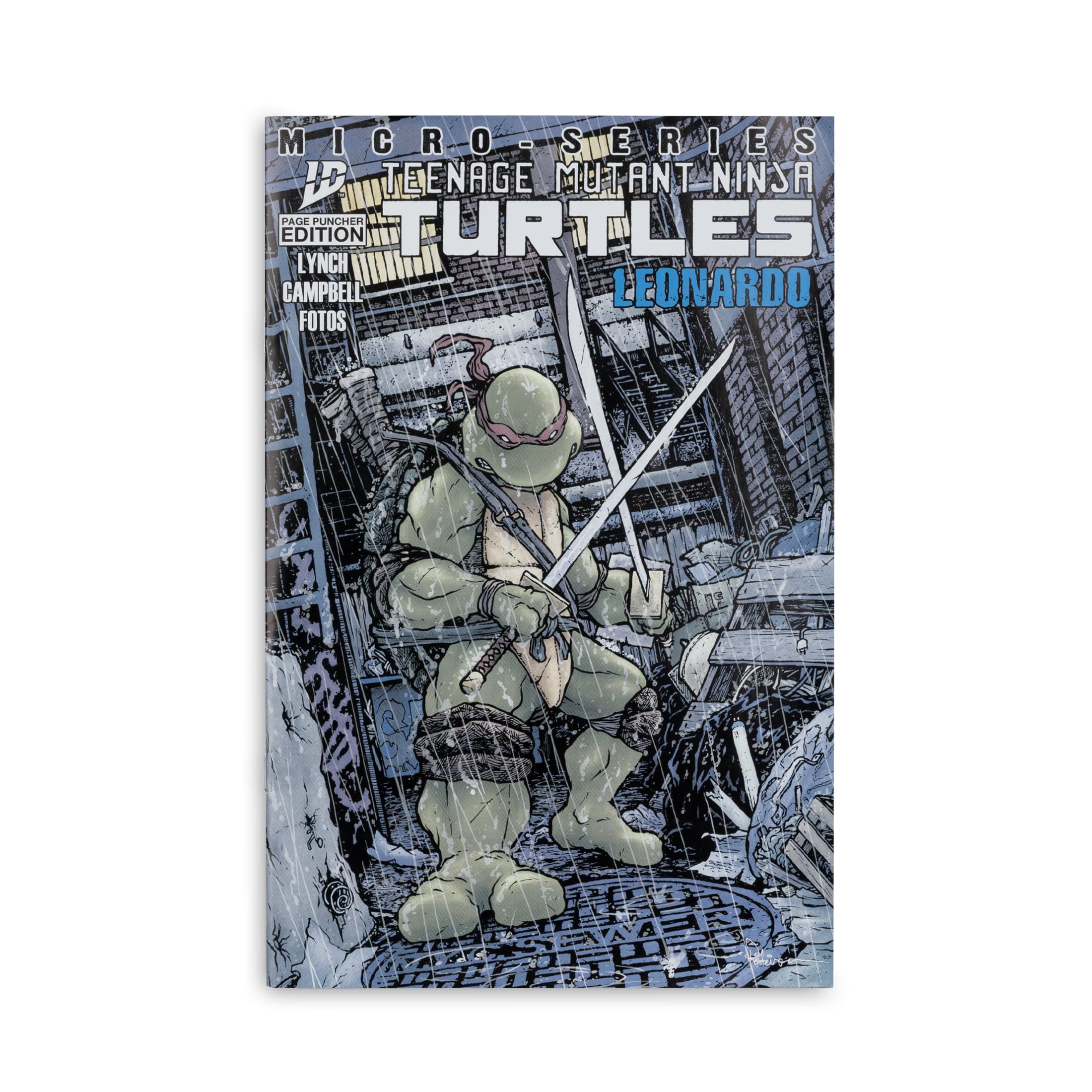 McFarlane Toys Page Punchers packaging supports TMNT cross-series collecting.