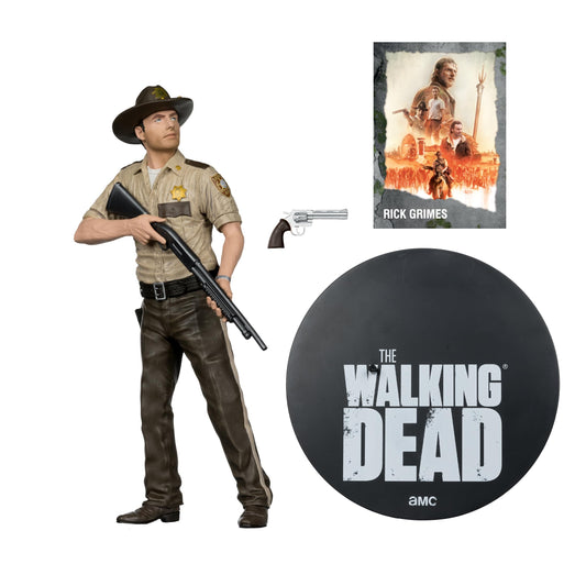 Rick Grimes base and pose for elevated shelf display