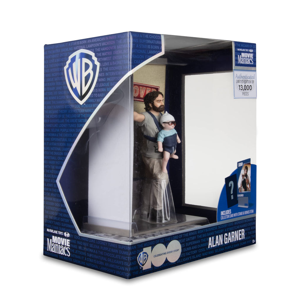 McFarlane Toys WB100 highly detailed figure showcases craftsmanship.