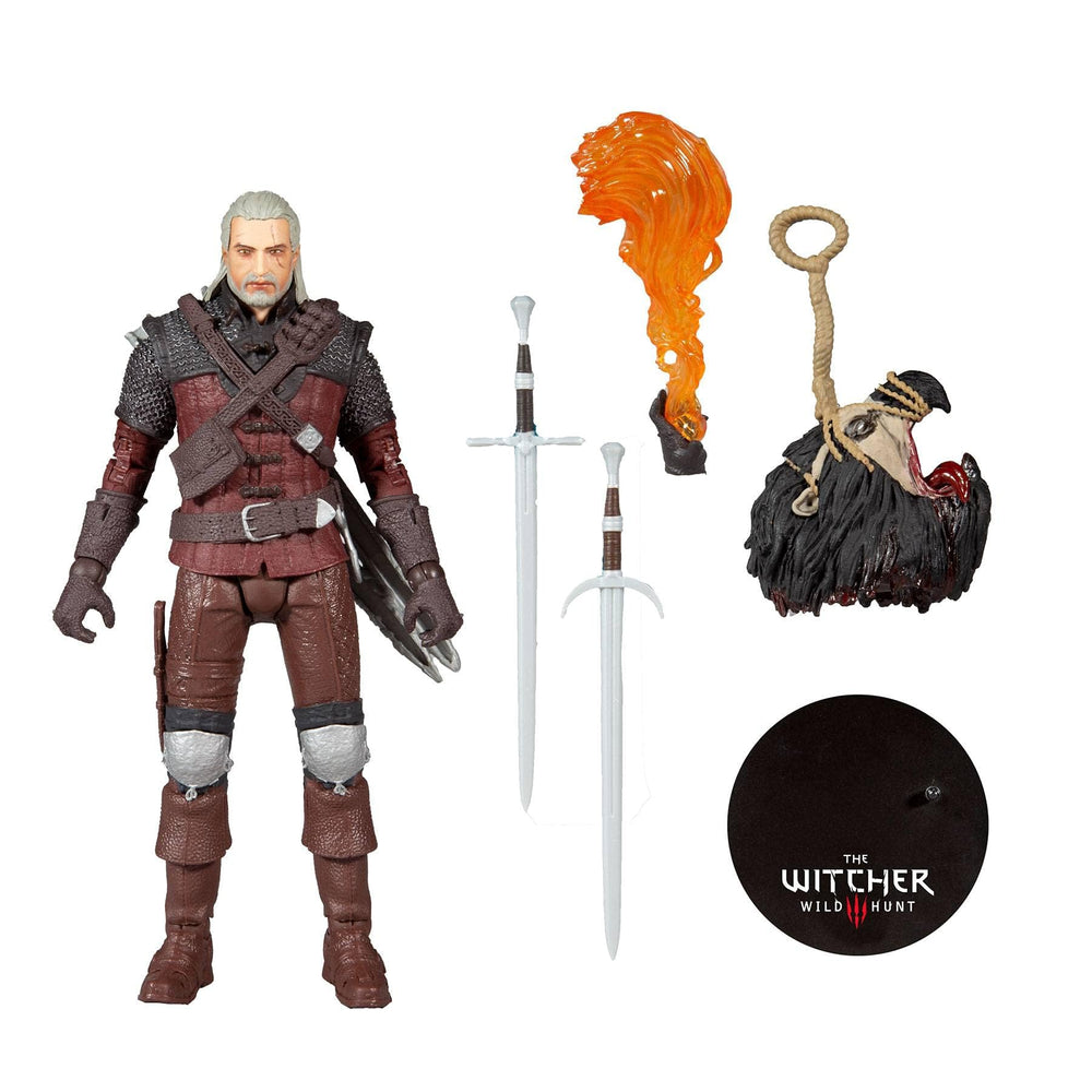 McFarlane Toys Witcher-themed window box packaging for safe display