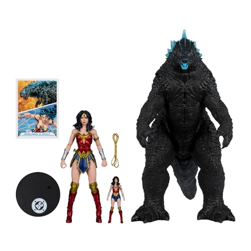 McFarlane Toys Wonder Woman 3-inch mini-figure for paired display and storytelling.