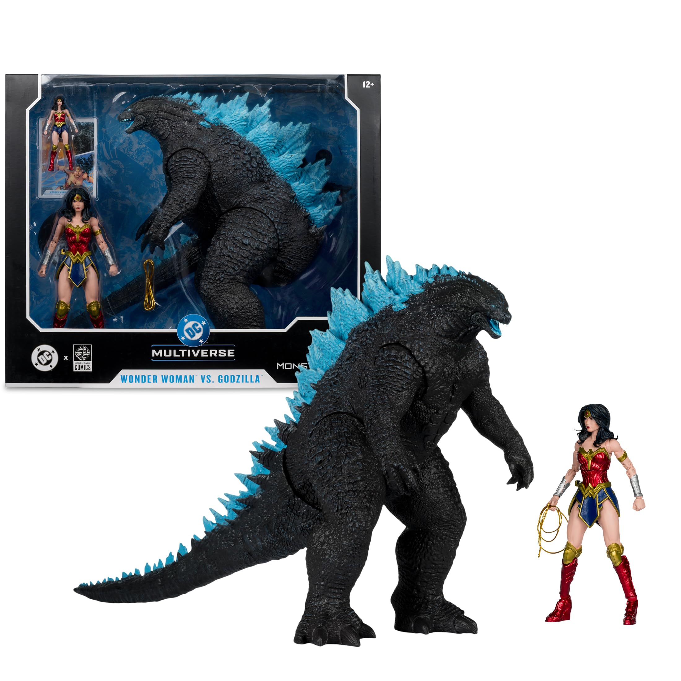 McFarlane Toys Wonder Woman diorama-ready display option for scenes.