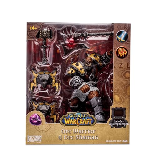 McFarlane Toys World of Warcraft close-up face sculpt shows intricate features