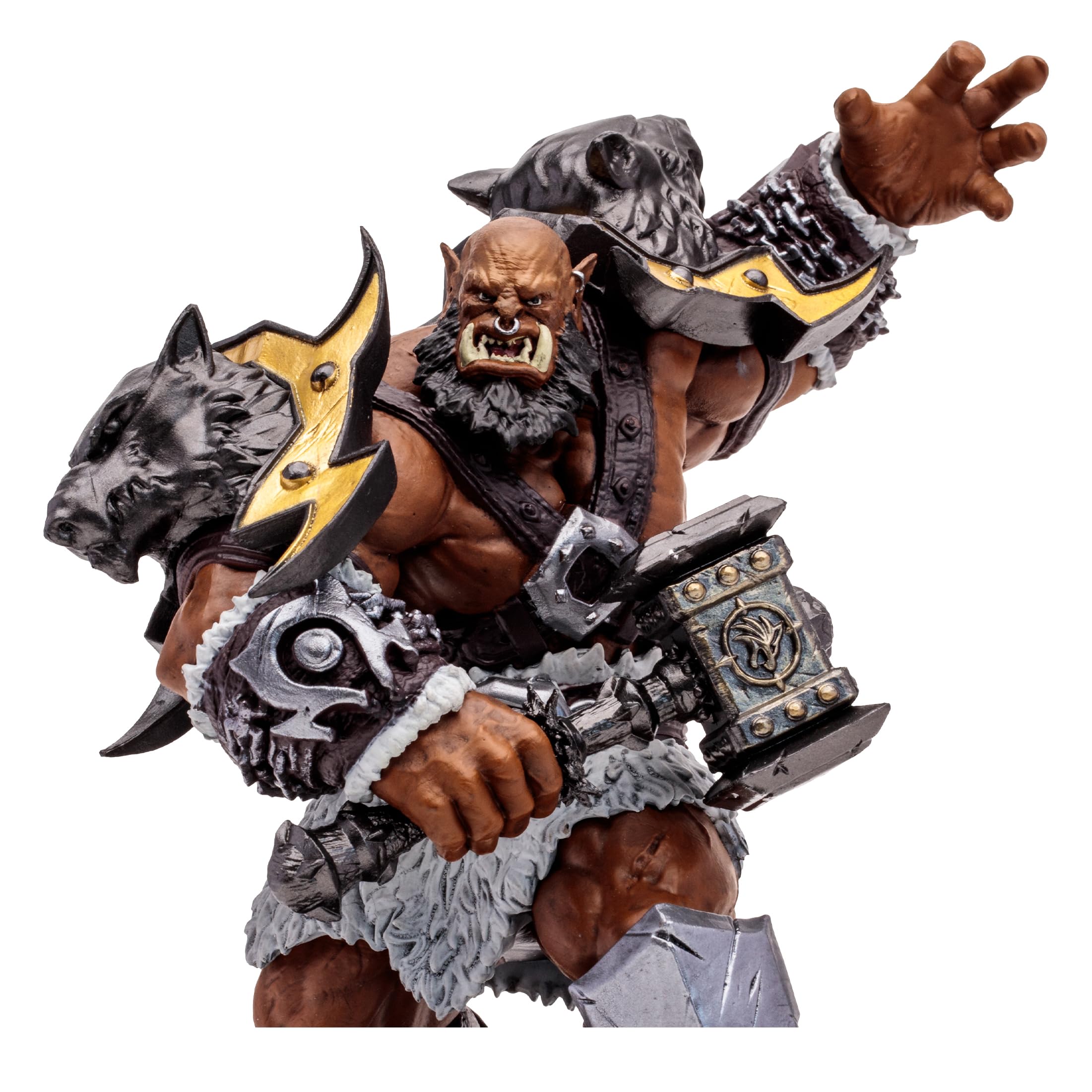 McFarlane Toys World of Warcraft Orc Warrior/Shaman weapons included for versatile staging