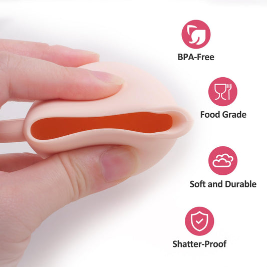 MCGMITT silicone tea cups for little hands, durable and easy to clean