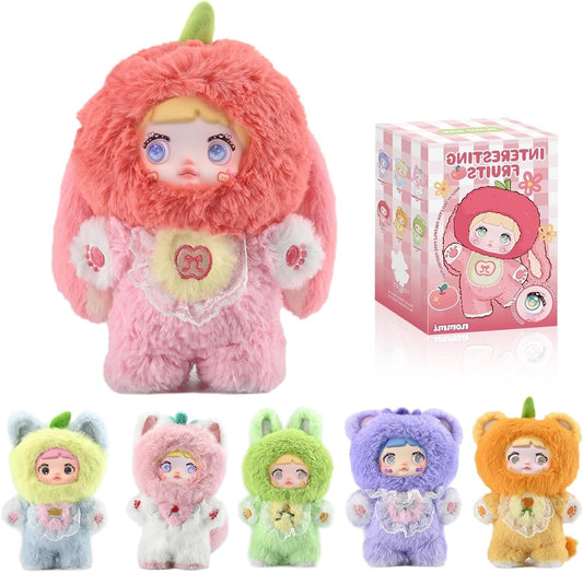 Mckkymi plush blind box fruit series 1 in hand, soft fur and expressive eyes for cozy play
