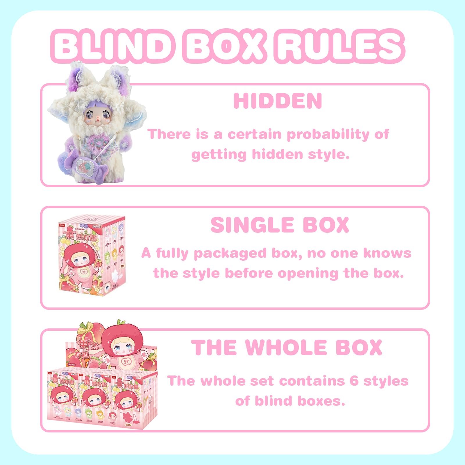Mckkymi plush blind box fruit series 2, with rotating limbs for imaginative posing