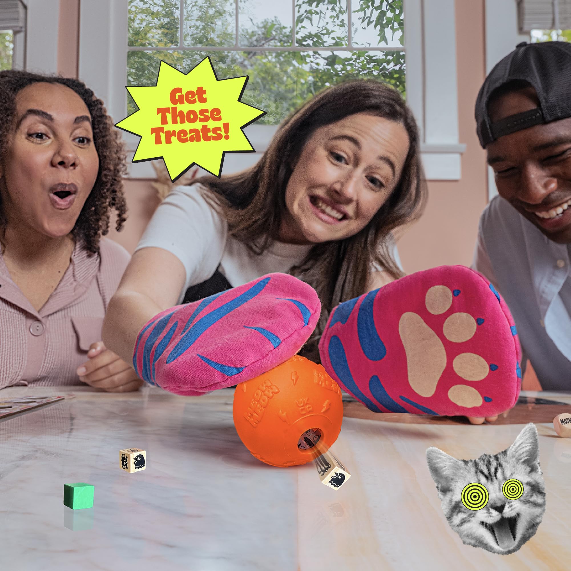 MCMILLER ENTERTAINMENT Cat Mitt Game eco-friendly materials on display