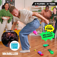 MCMILLER FISH FIGHT team challenge boosts teamwork during quick rounds.