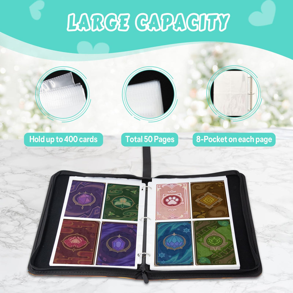 MCPESAS desk-mounted display binder for organized card collections