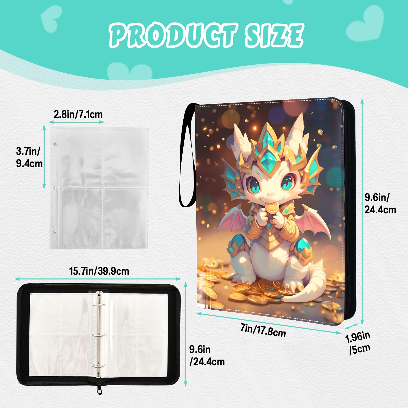 MCPESAS gift-ready binder ideal for collectors of sports or trading cards