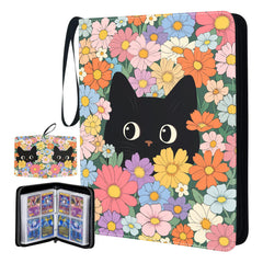 MCPESAS Girl Card Binder with four-pocket cover for organized on-the-go storage.